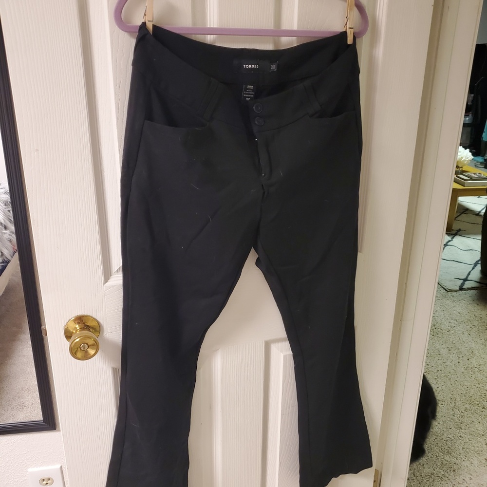 Torrid Black Ponte dress pants